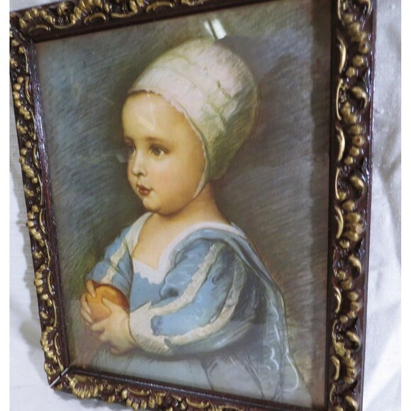Vintage Anthony Van Dyck "Baby Stuart' 10 x 8" Framed Print - Picture 2 of 3